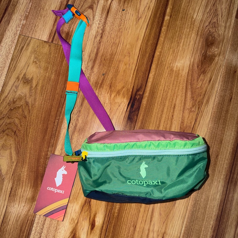 NWT Cotopaxi c A Colorful Crossbody Bag with Green and Purple